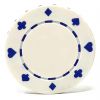 Poker Chips: Card Suits, 11.5 Gram / Heavy Weight, White